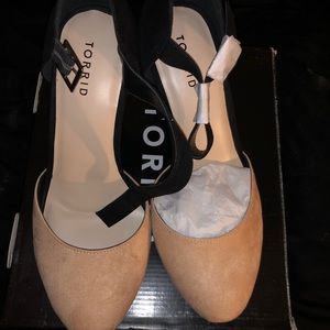 Torrid Blush Color Block Heel Size 10